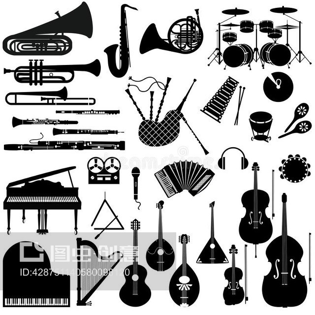 设置乐器图标。Set icons of musical instruments.